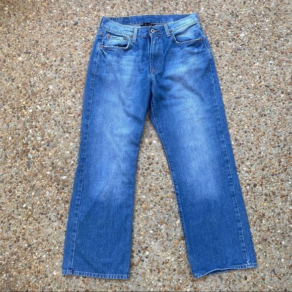 Lucky Brand Men's Dungarees Gene Montesano Bootcut Short Jeans Size 30 - Picture 1 of 10